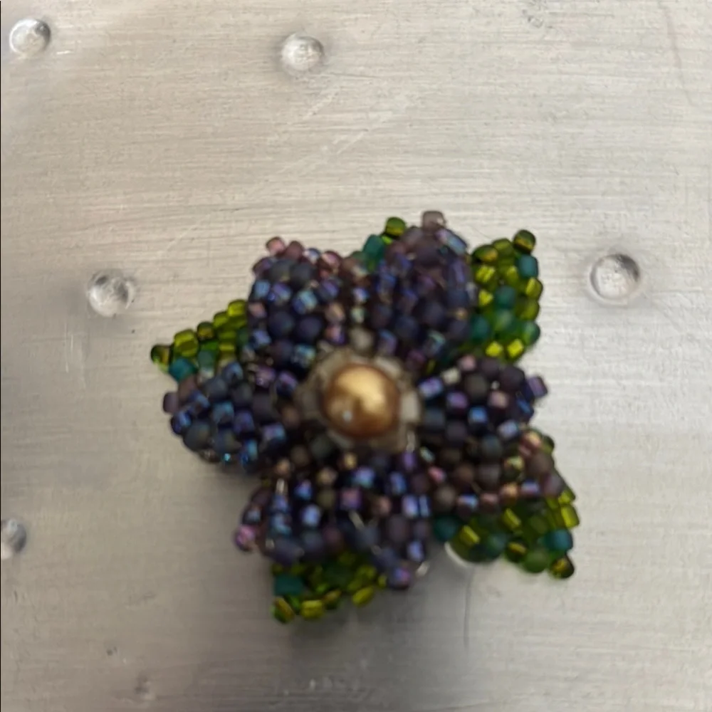 Multicolor Beaded Flower